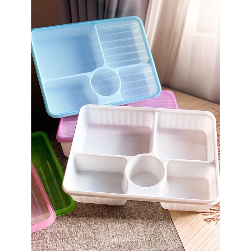 Kotak makan 5 sekat Lunch Box Ginza/Tempat Makan Anak/kotak Catering/Rantang Hajatan/Kotak Makan sek