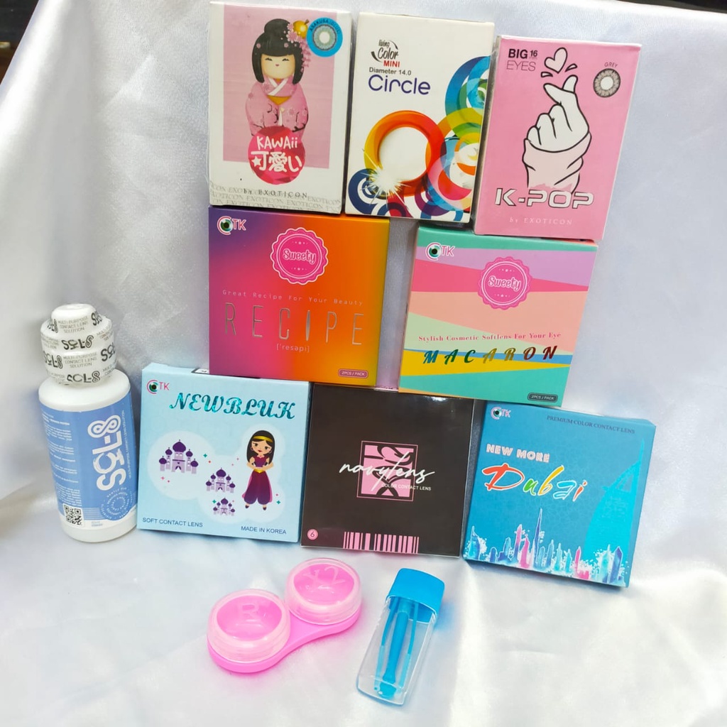 PAKETAN SOFTLENS MURAH 4 in 1 / PAKET LENSA KONTAK