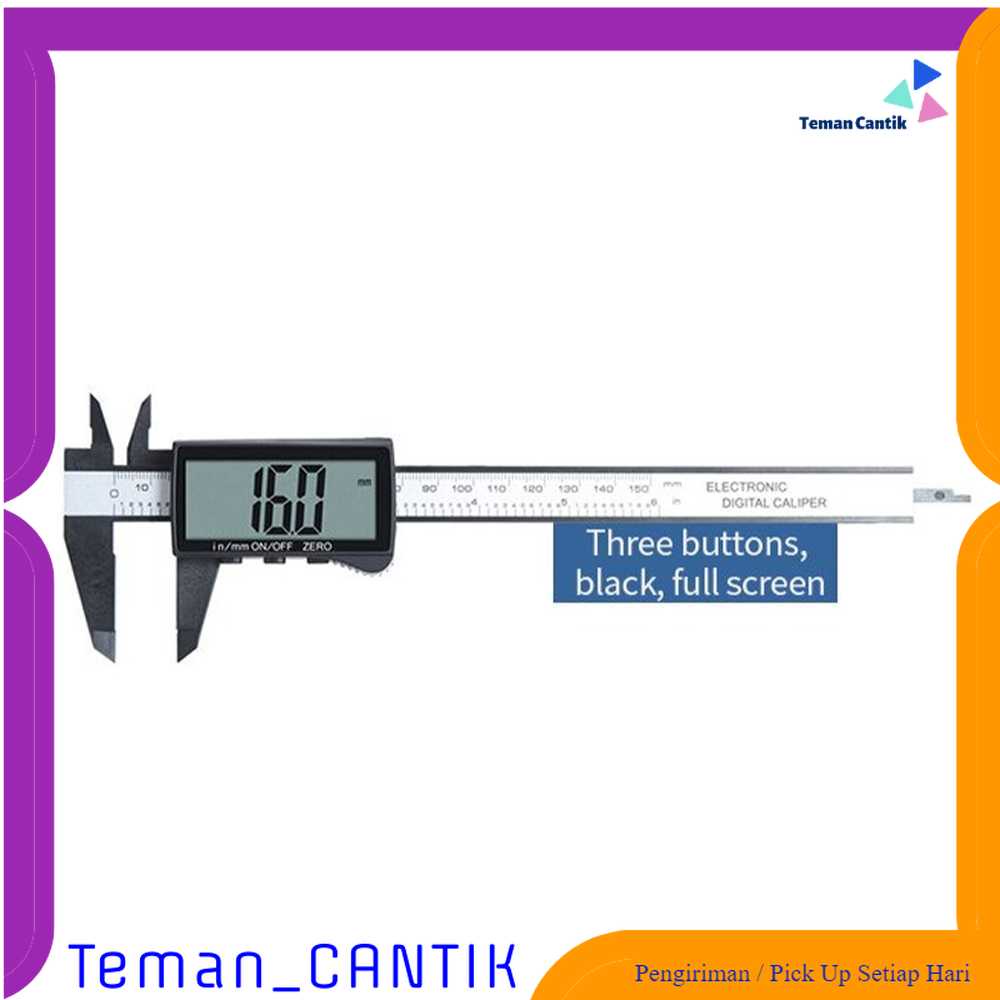 

TC-DA1 Maisi Jangka Sorong Digital LCD Vernier Caliper 3 Buttons 15CM - SH20