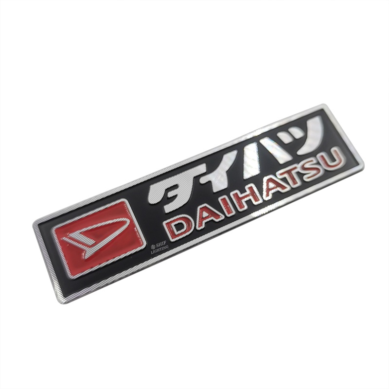 1pc Stiker Emblem Logo DAIHATSU Bahan Metal Untuk Bagasi Belakang Mobil