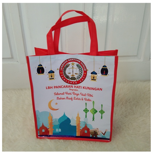 Tas Souvenir Haji Umroh Lomba 17 Agustusan bidan partus Dirgahayu Custom Sangjit Lamaran shuang xi Ultah 17an Promosi lebaran Custom Special Order