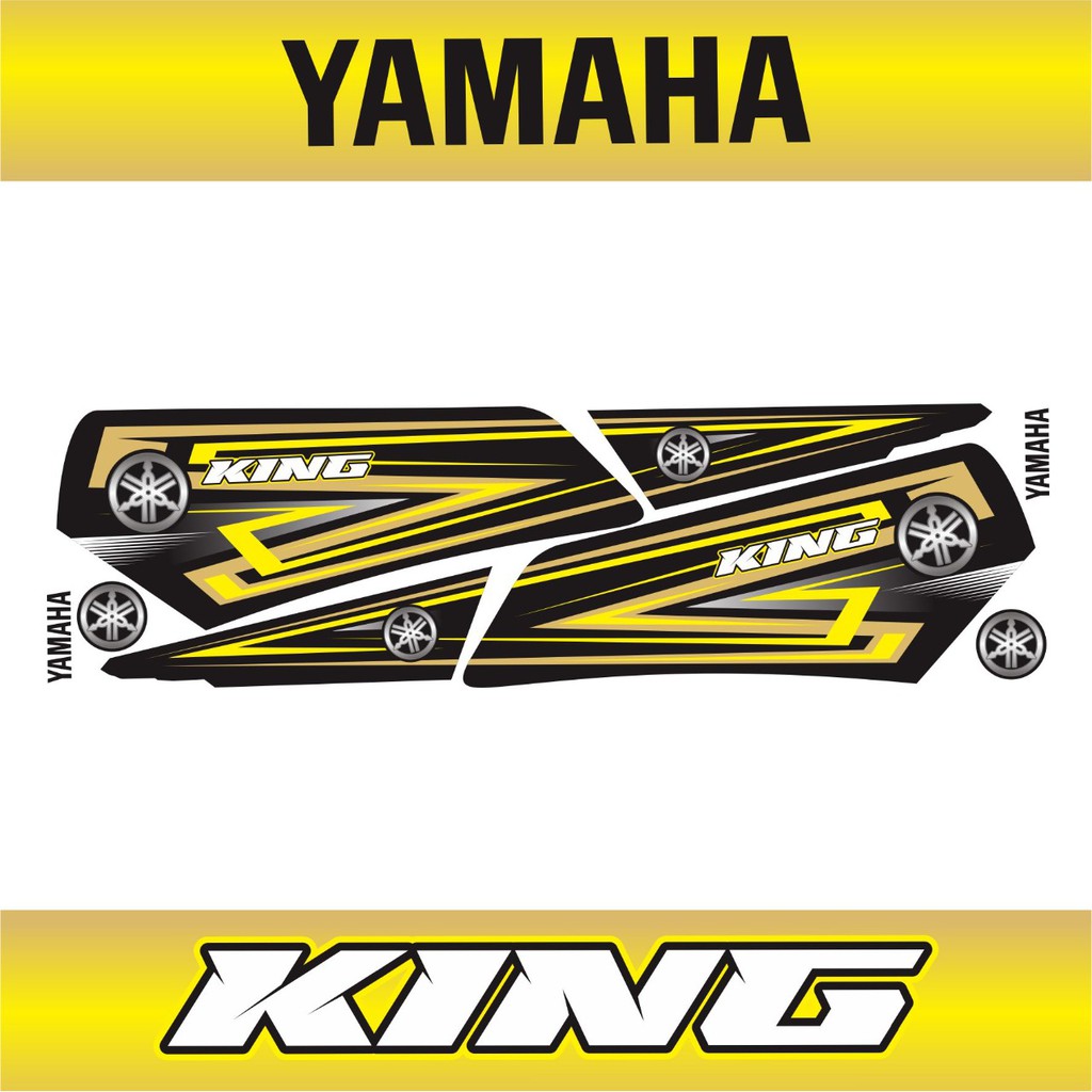 STRIPING RX KING VARIASI SIMPLE LIS KUNING 01 #INDIGO01