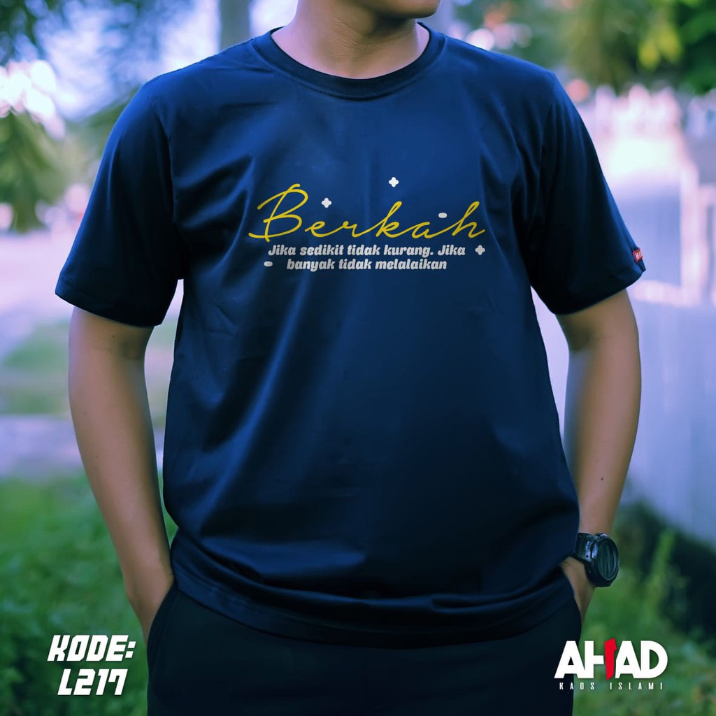 Kaos Islami Ahad-Berkah jika sedikit L219