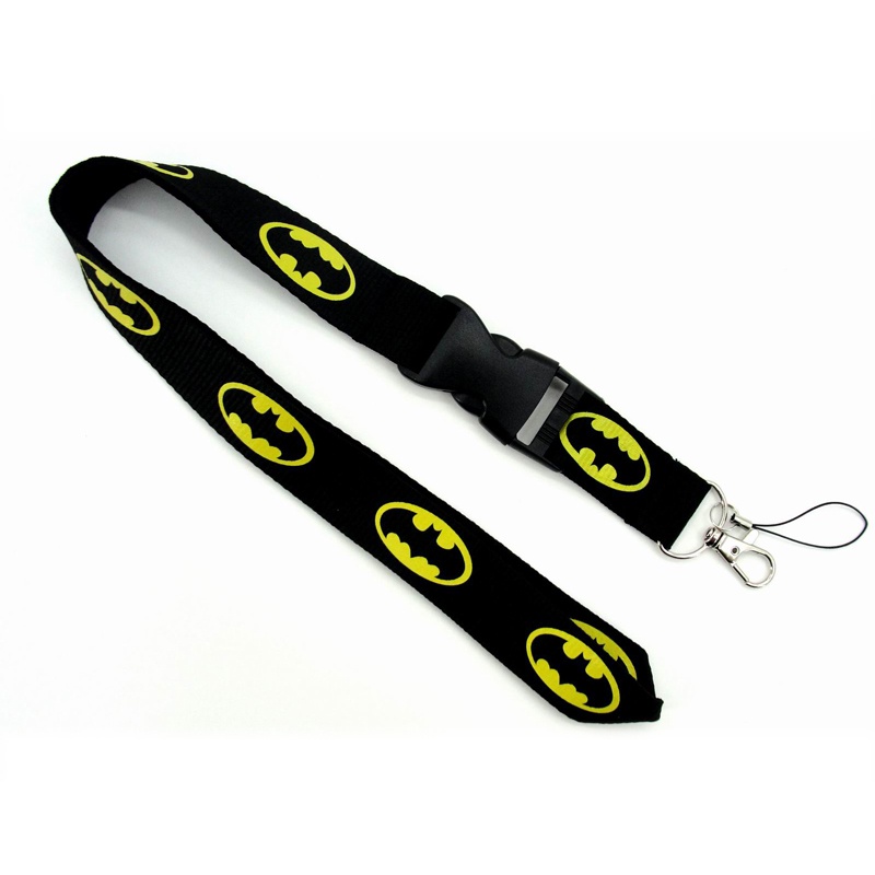 [Pengiriman Cepat] Batman Leher Lanyard Ponsel Sling untuk Kartu Pelajar Tali ID Card Straps Gantungan Kunci Anti-Drop Lanyard Aksesoris