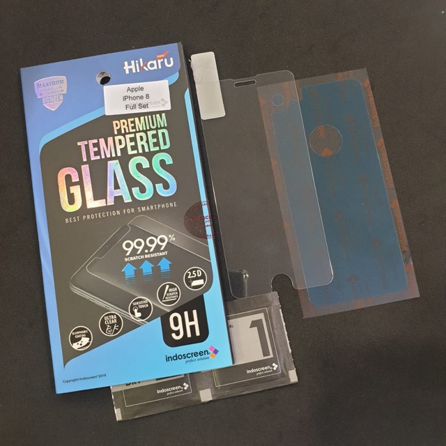 Anti Gores Iph6  X Premium Tempered glass Hikaru  FREE ANTI GORES BELAKANG