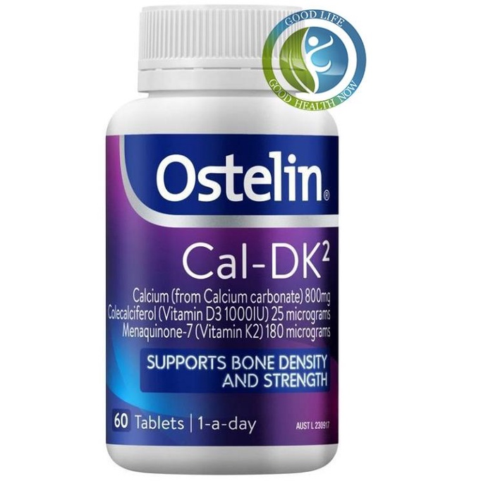 Ostelin Cal-DK2 - Calcium, Vitamin D & Vitamin K for Bone Health - 60