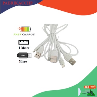 COD Kabel Data Micro Usb Cabel Kabel Micro Kabel Charger 2.1A 1 Meter