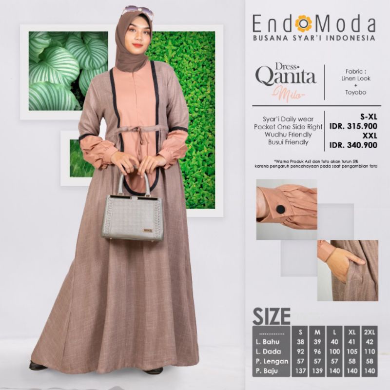 GAMIS CASUAL QANITA BY ENDOMODA