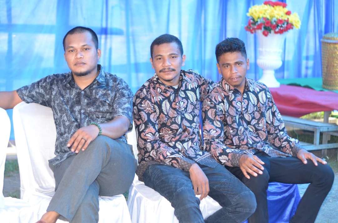 Sarimbit Setelan Batik Couple Andhara Brokat  Syari Modern Kekinian