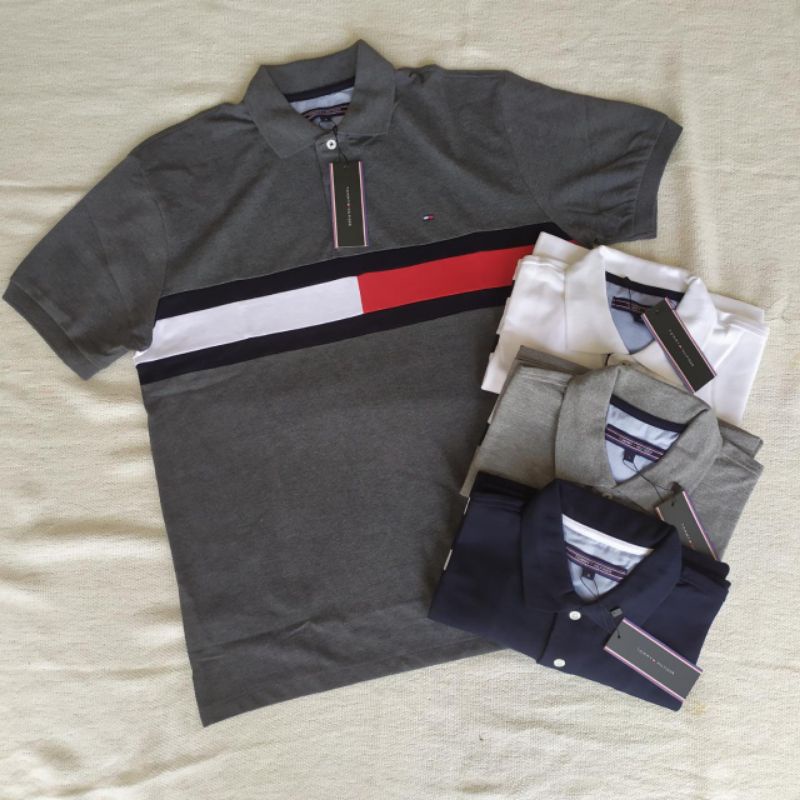 Tommy H polo shirt Man striped gede