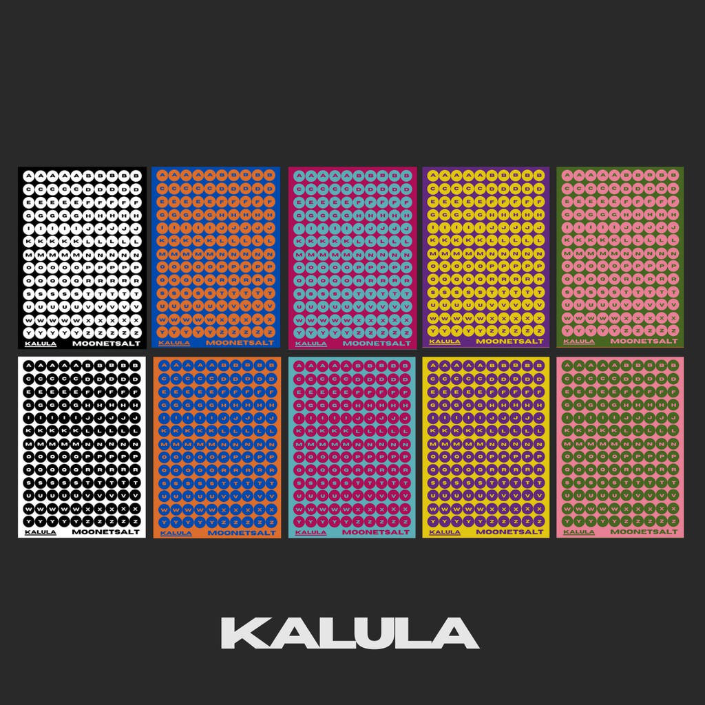 

MOON ET SALT | Kalula Alphabet Sticker
