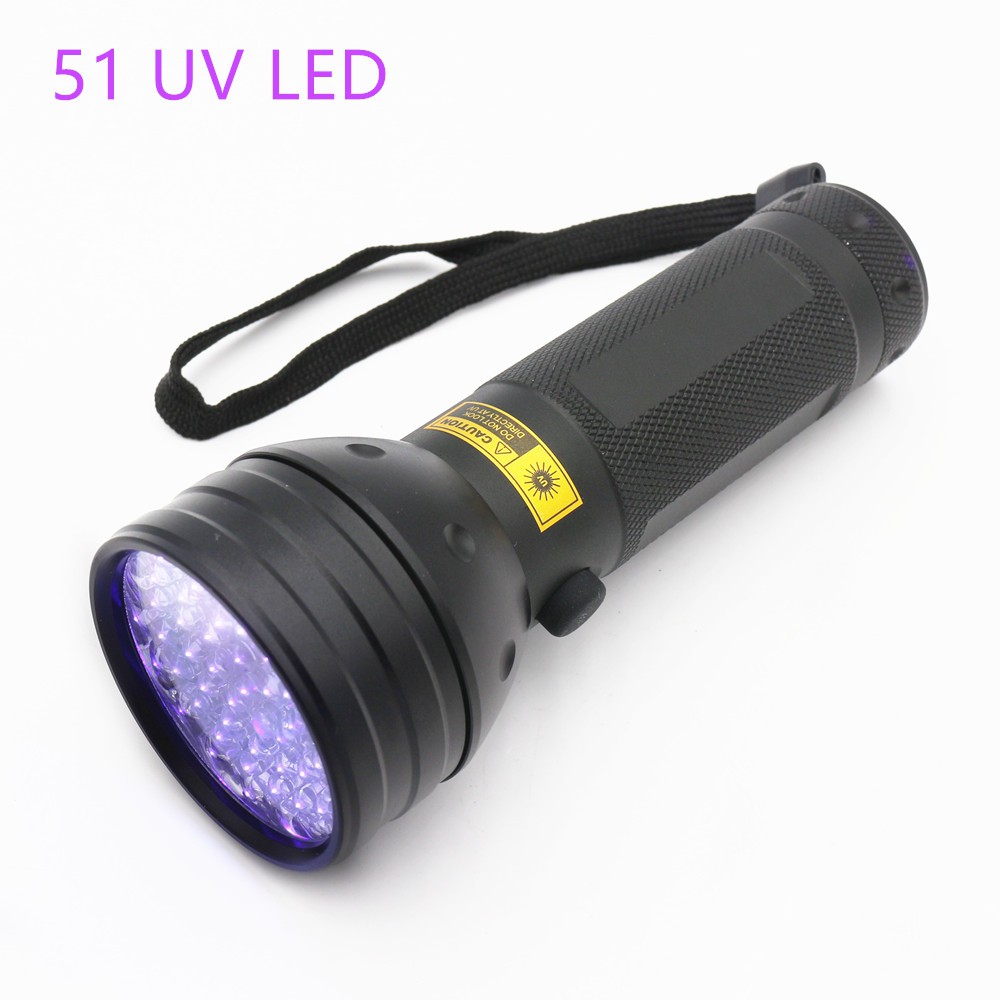 TaffLED Senter Ultraviolet UV 400nm 51 LED UV-51 - Black