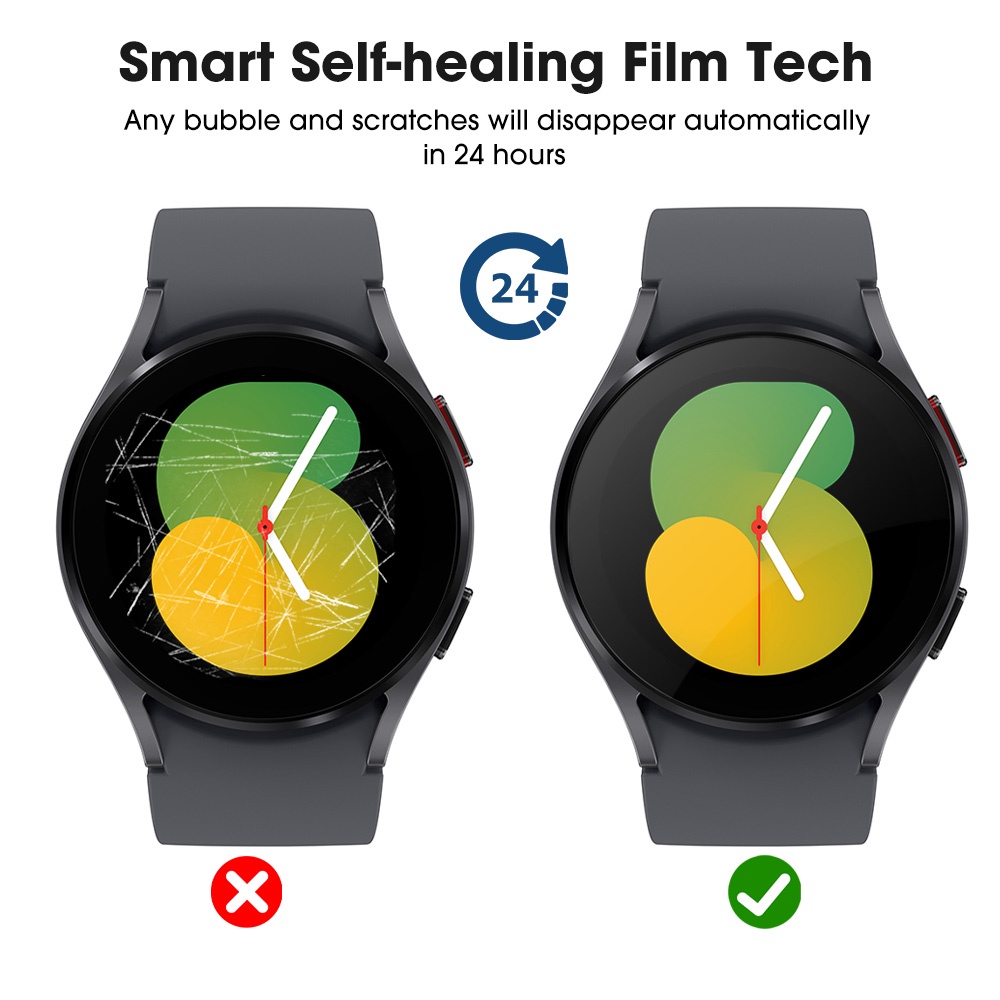 Film Hydrogel Pelindung Layar Anti Gores Bahan TPU Lembut Untuk Samsung Galaxy Watch 5 40 44mm