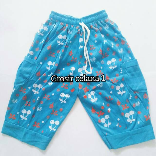  Celana  kolor  3 4 motif  bunga  celana  3 4 anak remaja dan 