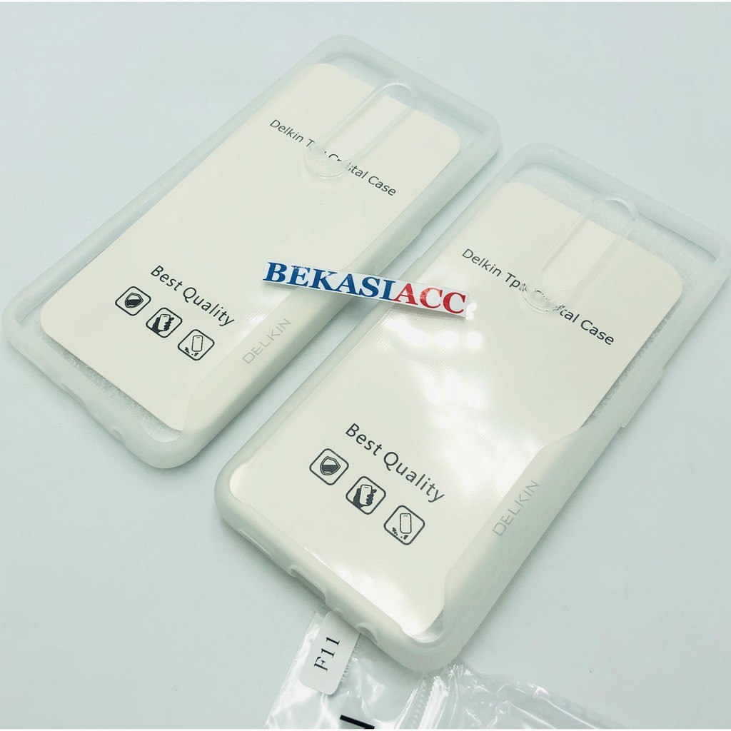 SILIKON OPPO F11 - SOFT CASE OPPO F11 DELKIN CRYSTAL CASE