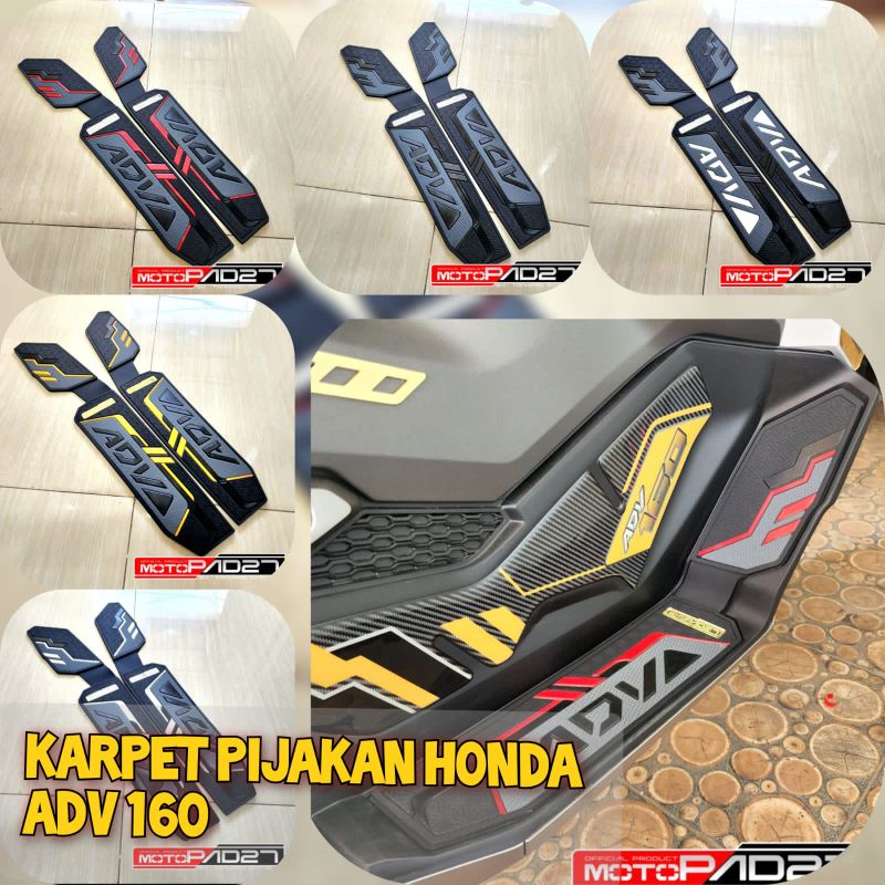 Karpet Honda Adv 160 Pijakan kaki Honda Adv 160 2022 Bahan rubber