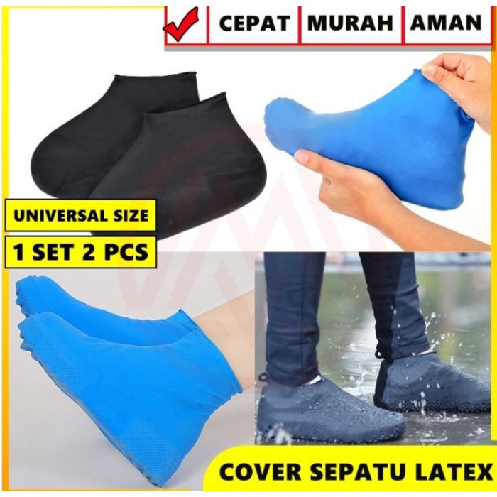 COVER SEPATU ANTI AIR HUJAN KARET silikon silicon jas hujan waterproof