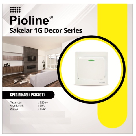 Saklar Decor Pioline PSD301