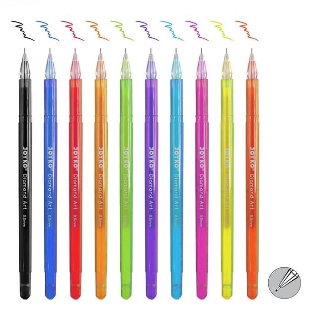 

BISA COD ✔️Color Gel Pen Pena Jel Warna Joyko GPC-310S Diamond Art 10 Warna 0.5mm|SQ3