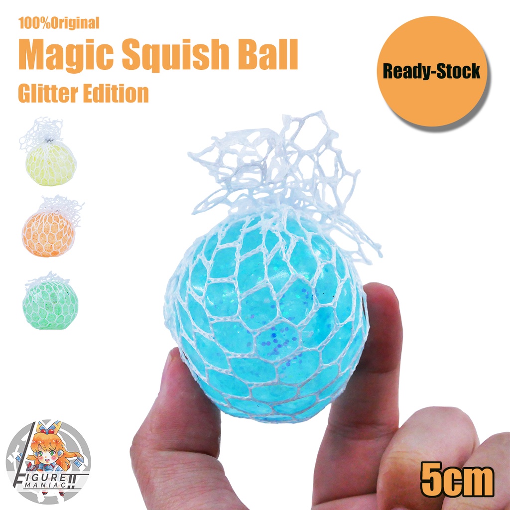 Mainan Anak - Magic Squishy Ball Glitter Edition 5 Cm