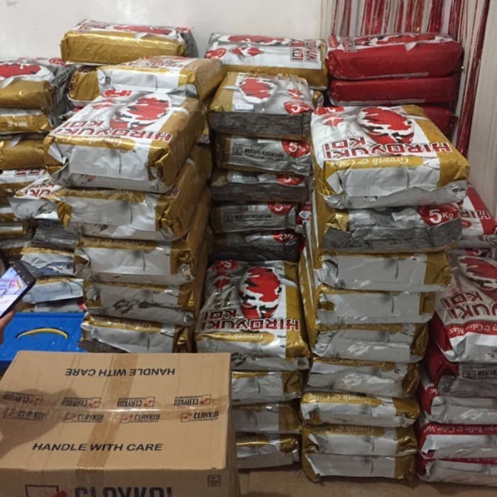 Hiroyuki Repack 1kg 1 Kg Pakan Ikan Koi Premium Hi High Growth &amp; Color