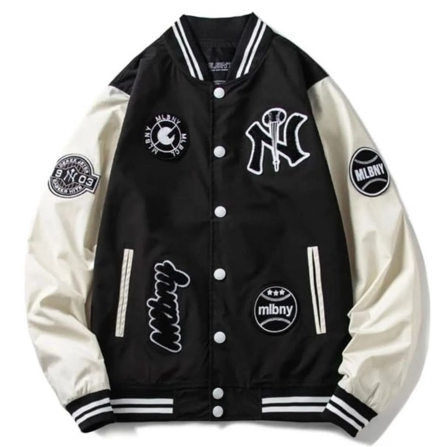 MLB  NY Jaket Baseball - Jaket Baseball Varsity Unisex Terbaru - Clothing - clothing