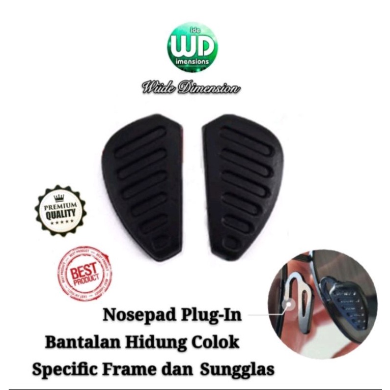 Nose Pad Plug In Nosepad Bantalan Hidung insert Kacamata Specific model Frame Sungglas Nosepad Colok