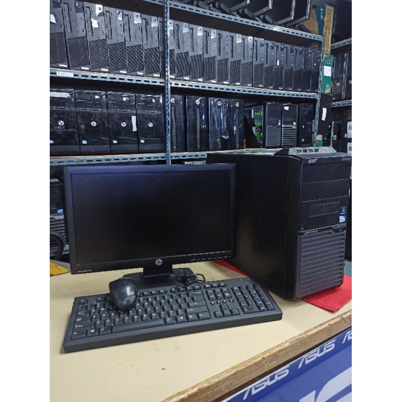 Paketan pc siap pakai ThinkCentre lenovo core i3 2120 ram 4gb hdd 500gb dvd lcd 19inc keyboar-mouse