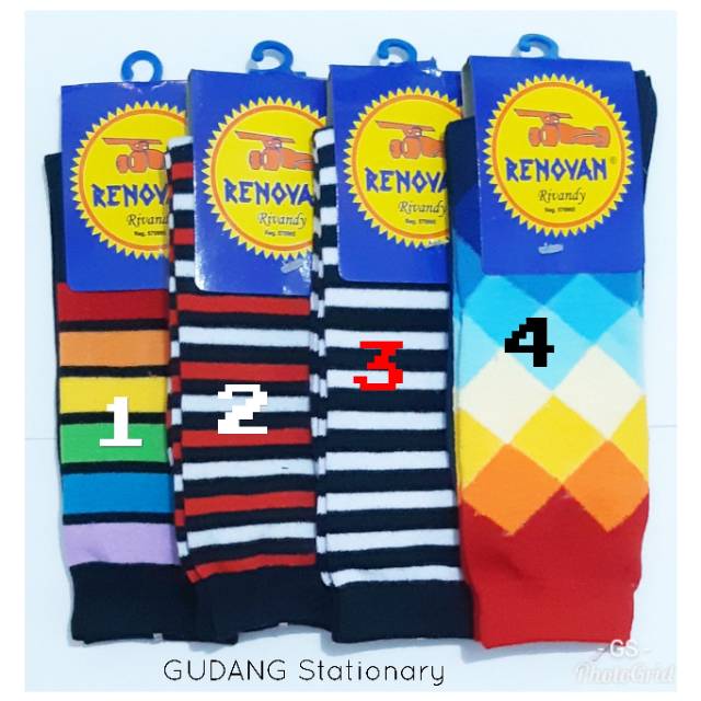 Kaos Kaki Anak Fashion Motif Warna