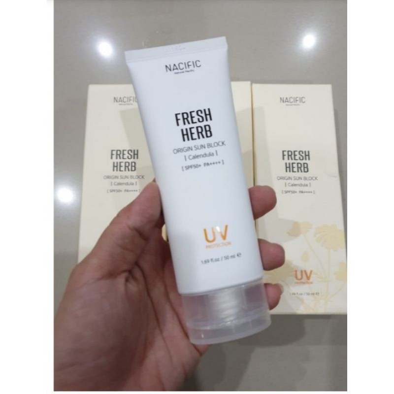 Nacific sunblock spf 50+ skincare Korea sunscreen spf 50+ sunscreen cowok cewek sunblock wajah