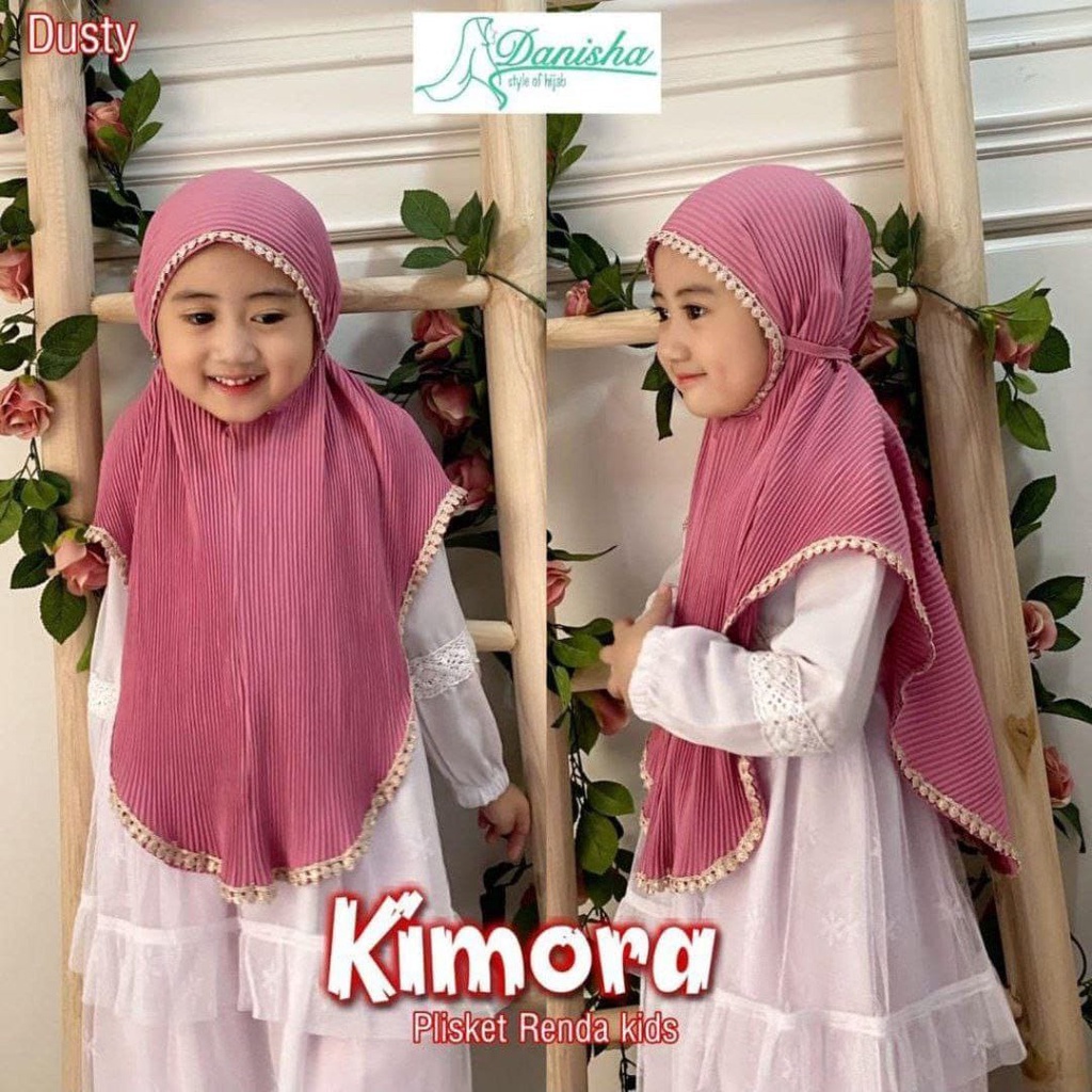 KERUDUNG ANAK SD TERBARU PLISKET STROWBERRY