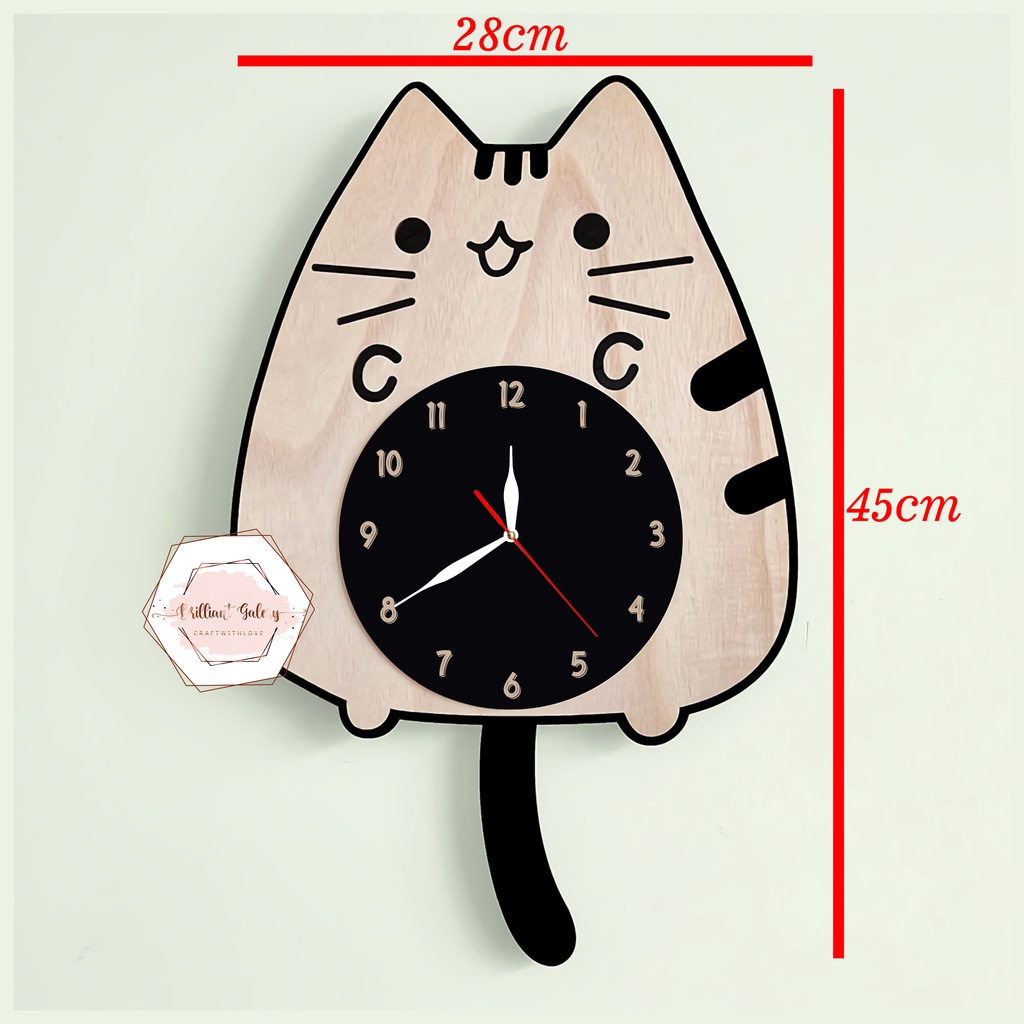 JAM DINDING KUCING UNIK