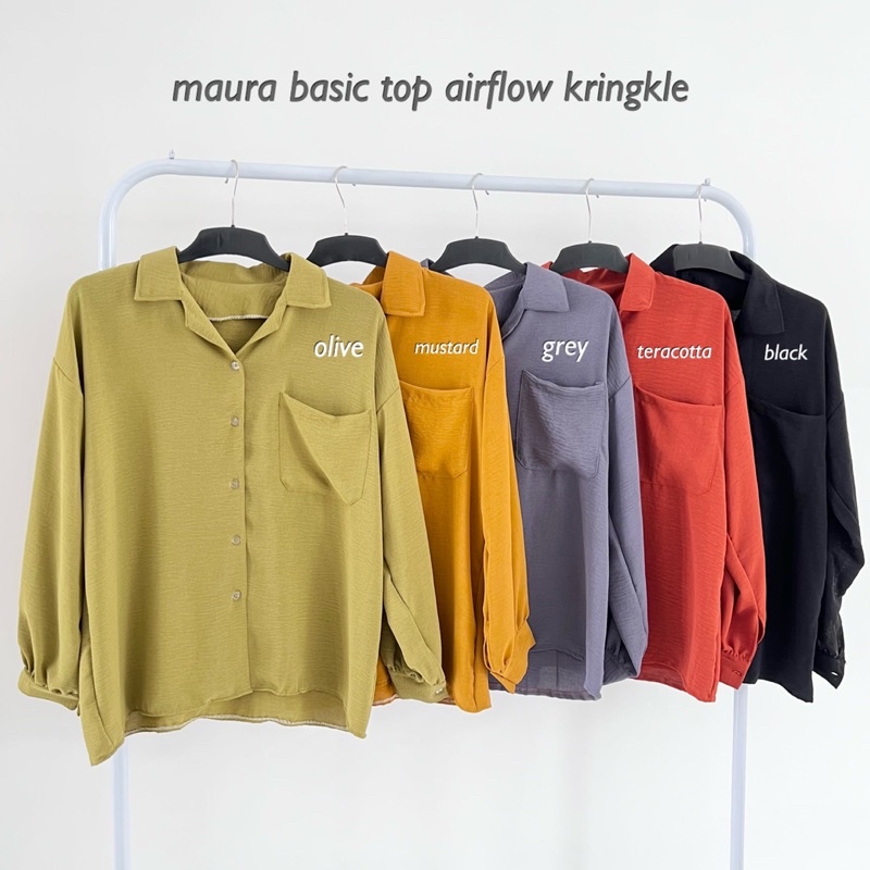 MAURA BASIC TOP AIRFLOW KRINGKLE