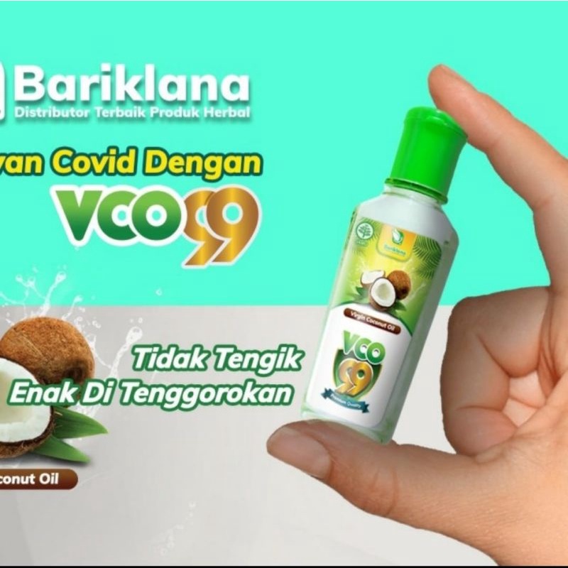 Minyak VCO 99 Virgin Coconut Oil 60ml - Minyak Kelapa Murni Asli 60ml - VCO Bariklana 60ml