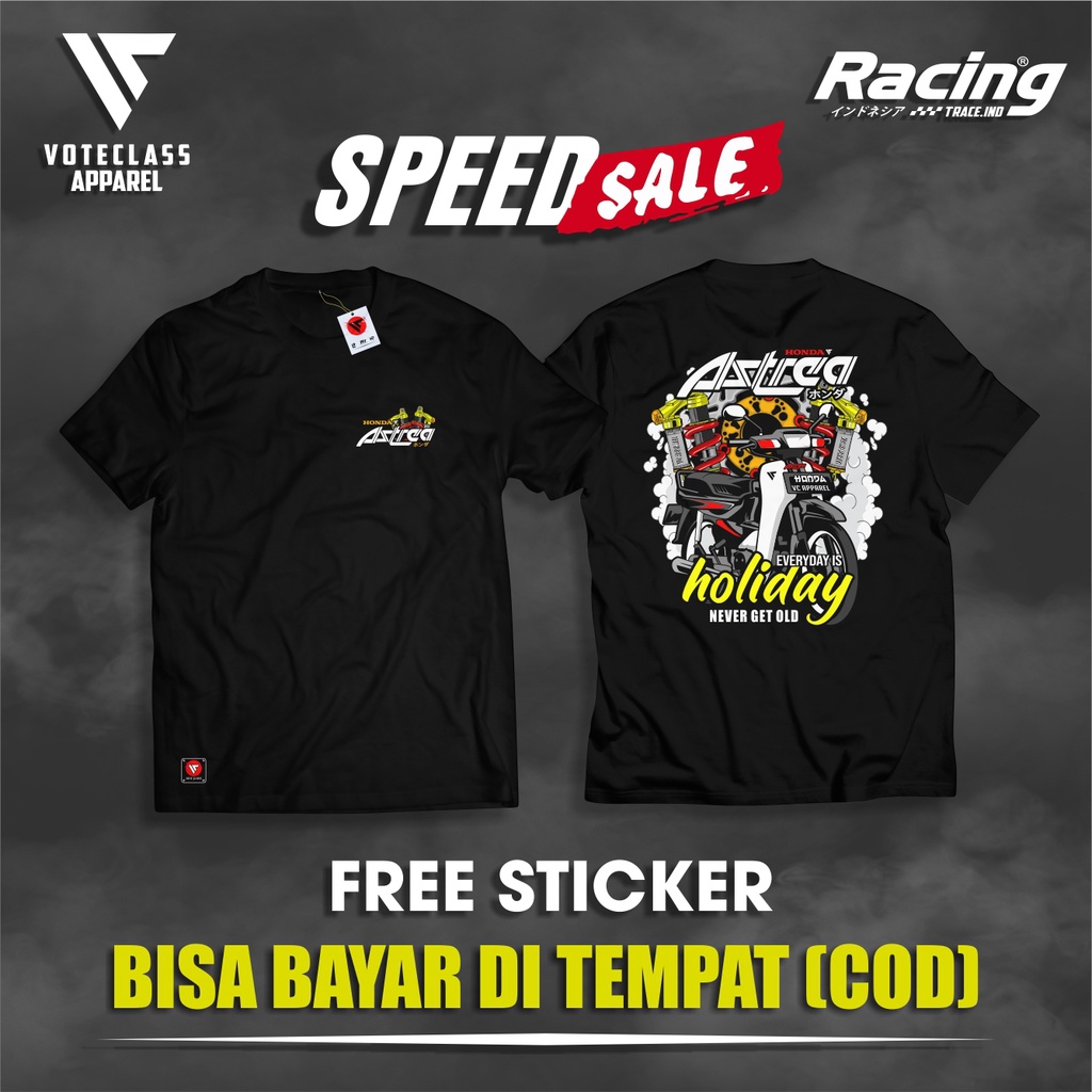 (Bisa COD) kaos Astrea Holiday kaos HONDA TRACE KAOS HONDA GENK KAOS MOTOR CB kaos HEREX kaos BANYUW