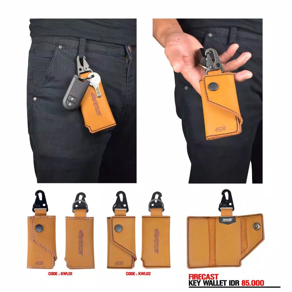 Key Wallet Dompet STNK Kulit Sintetik Firecast Key Wallet Firecast