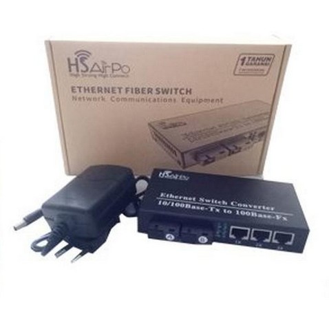 HS AIRPO CM2F3E MEDIA CONVERTER 2FO 3ETH 10/100