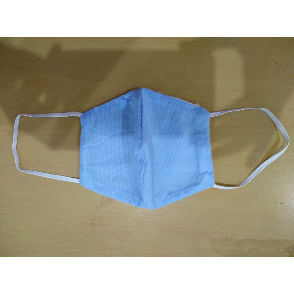 Masker kombinasi moncong warna biru isi 2