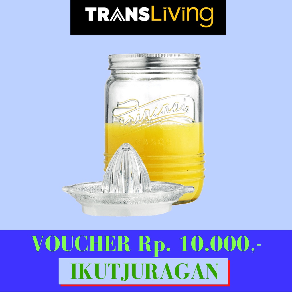 TRANSLIVING GELAS PEMERAS SARI JERUK / CANISTER DRINK JAR 1Liter