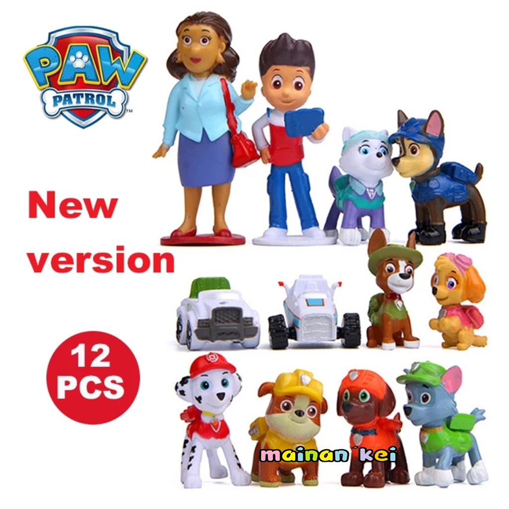 ACTION FIGURE PAW PATROL HIASAN KUE ULANG TAHUN PAW PATROL FIGURE KUE