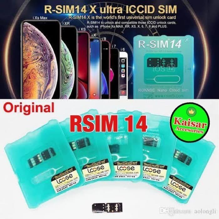 RSIM 14 UNLOCK (IOS 12.3) IPHONE 5S SAMPAI IPHONE X/XS/XR/XS MAX