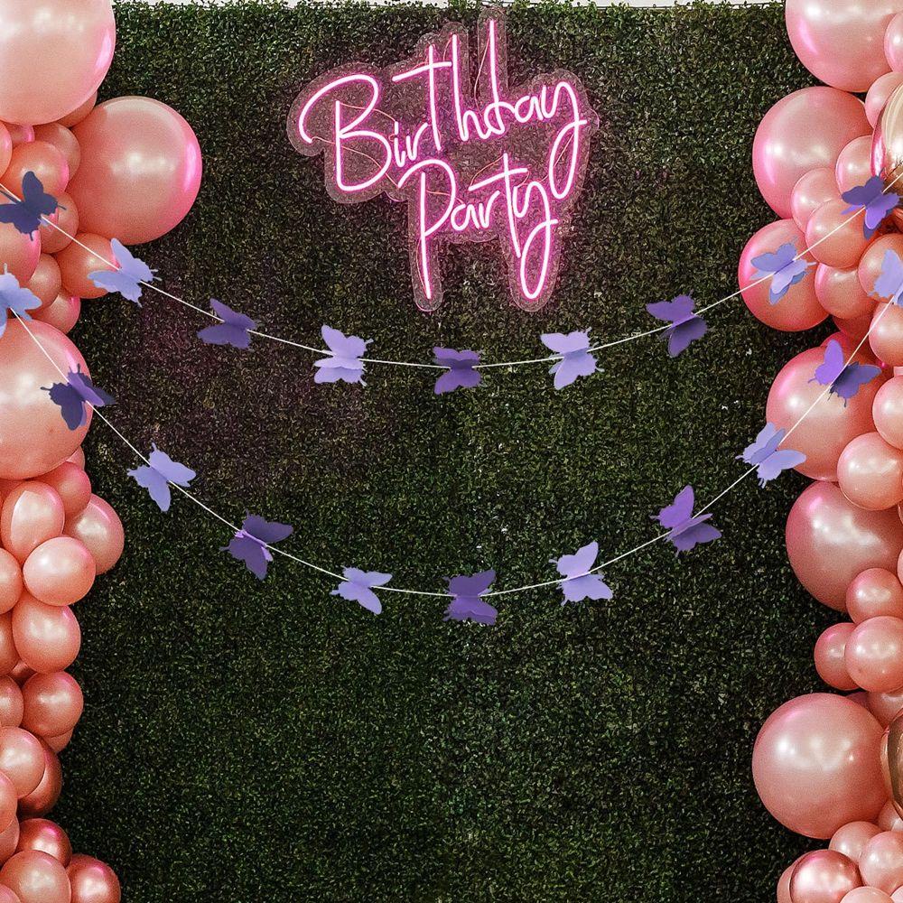 [Elegan] Paper Wreath Creative Butterfly Venue Layout Jendela Dekorasi Pesta Backdrop DIY Pesta Ulang Tahun Gantung Paper Garland