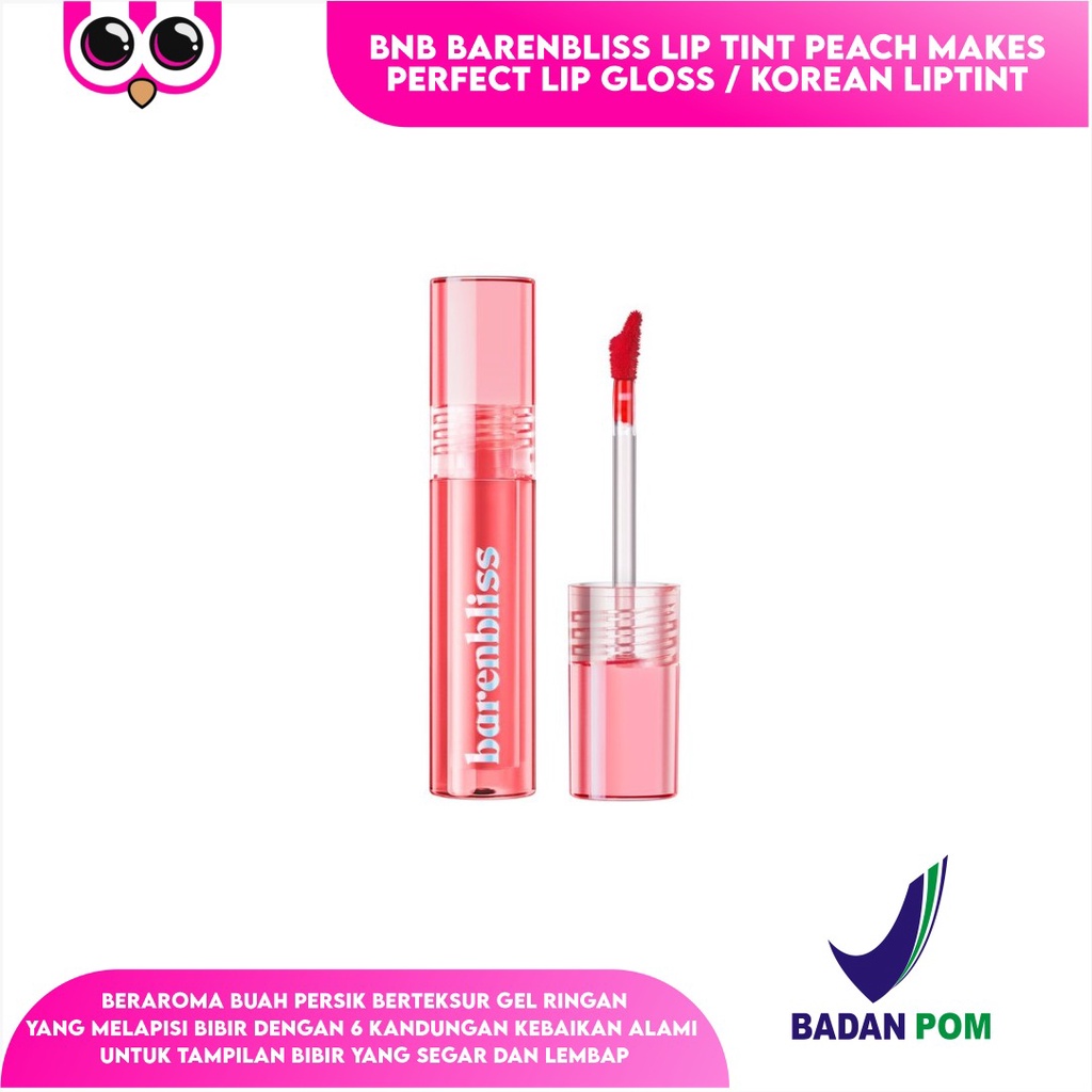 BNB BARENBLISS LIP TINT PEACH MAKES PERFECT LIP GLOSS / KOREAN LIPTINT / MOISTURIZING LIP