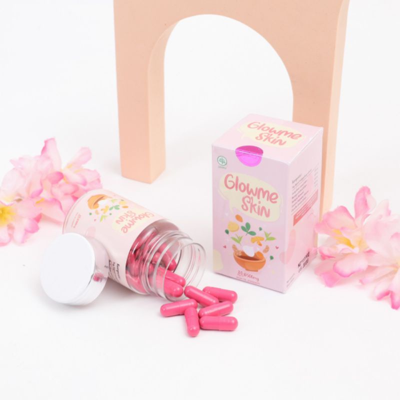 Noera Glow Me Skin Whitening Capsule BPOM | Kapsul Pemutih Obat Jerawat