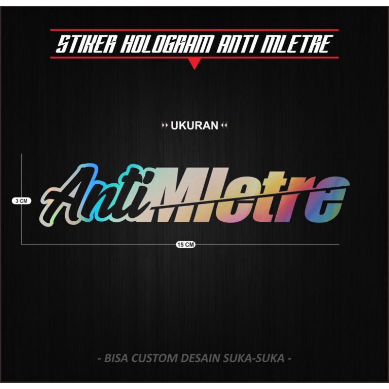 Stiker Cutting Anti Sambat & Anti Mletre