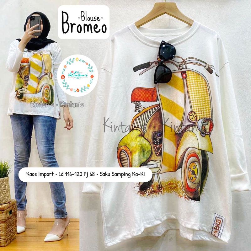 BROMEO BLOUSE BY KINTAN'S (Blouse muslimah) Blouse babytery halus kekinian