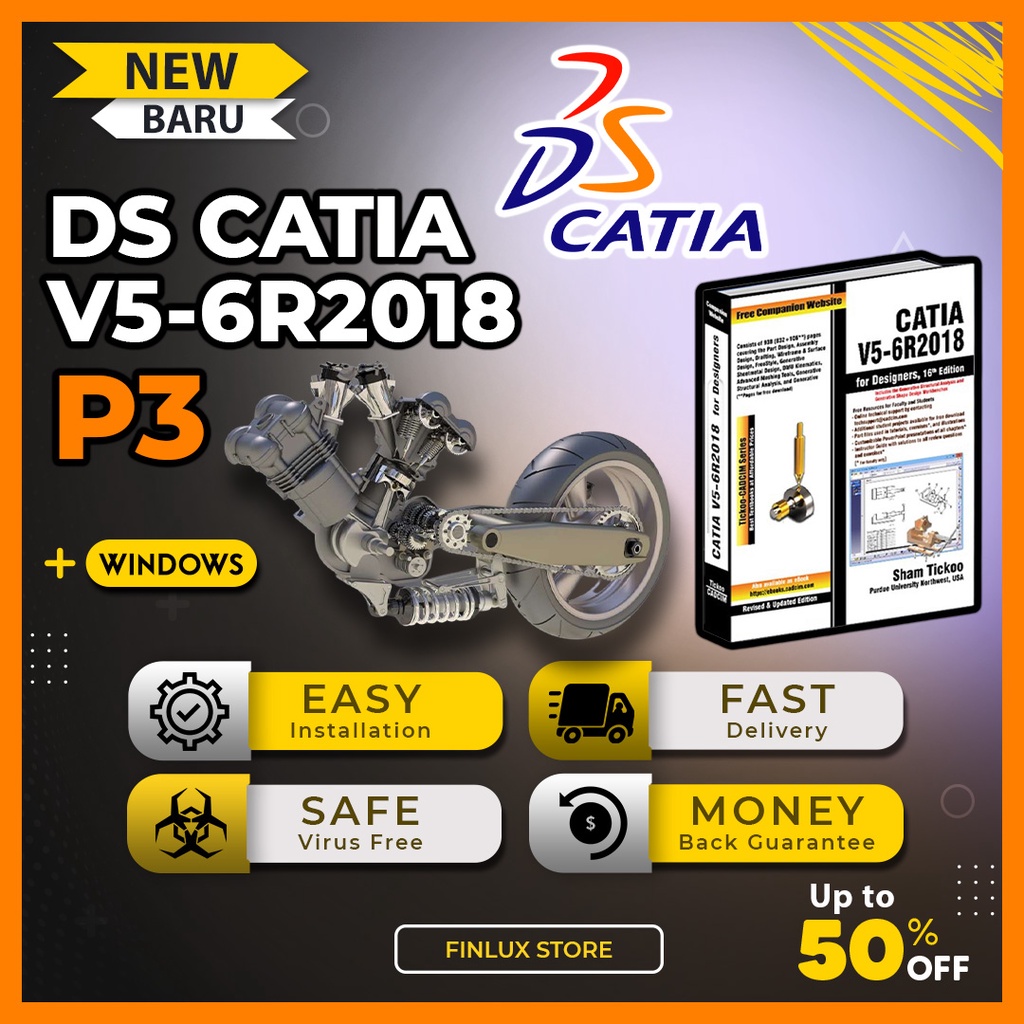 

[VIDEO] DS CATIA P3 V5 - 6R2018 SP6 Lftm Fr Wndws (64-Bt)