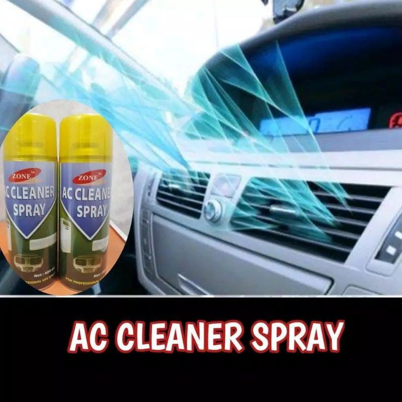 Ac cleaner zone 400 mili original pembersin ac mobil dan ac rumah, pewangi ac, disinfectan