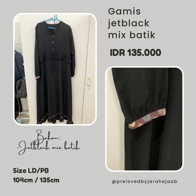 PRELOVED GAMIS JETBLACK