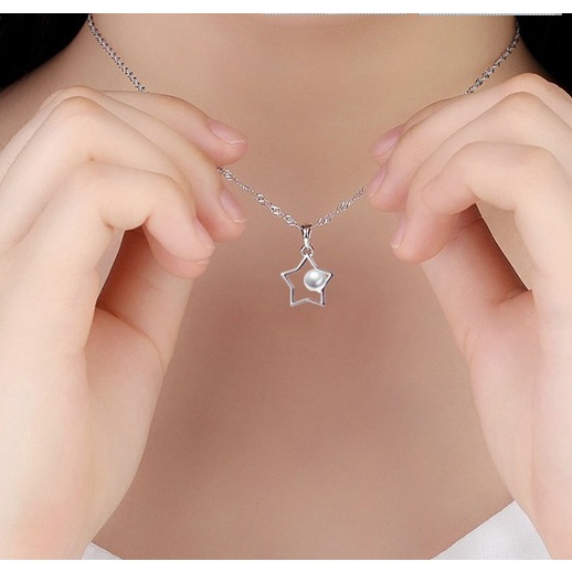 925 liontin perak murni untuk wanita liontin berlian perhiasan kalung fashion DZ-002